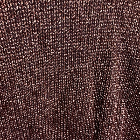 Loft Sweater Long sleeve Brown‎ Shimmer size XXL NWT - Picture 6 of 7